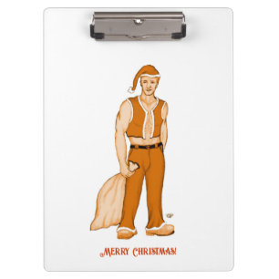 Der neue Weihnachtsmann - Frohe Weihnachten! Klemmbrett