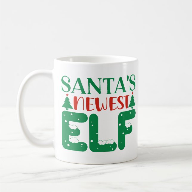 Der neueste Elf des Weihnachtsmanns Kaffeetasse (Links)