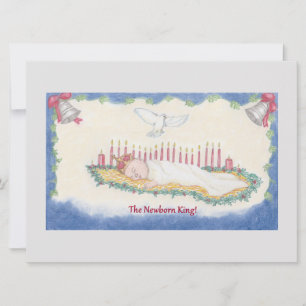 Der neugeborene König Feiertagskarte