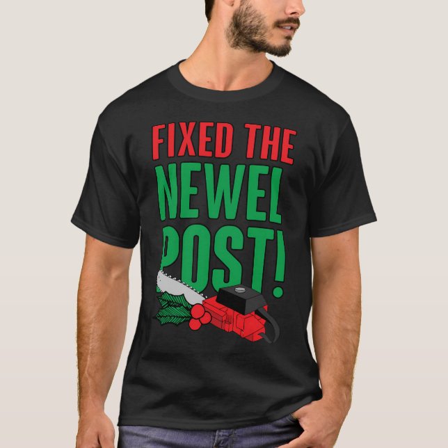 Der Newel-Post ist fixiert T-Shirt (Vorderseite)