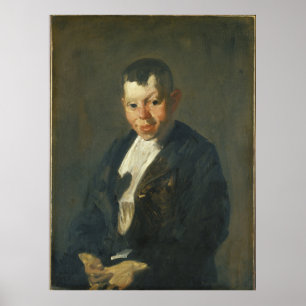 Der Newsboy von George Bellows Poster