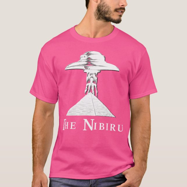 Der Nibiru Planet X Alien Ufo Pyramide T-Shirt (Vorderseite)