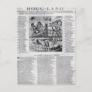 Der niederländische Boare wurde getrennt Postkarte