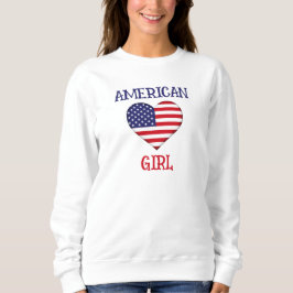 Der Niedliche 4. Juli von Frauen gibt amerikanisch Sweatshirt