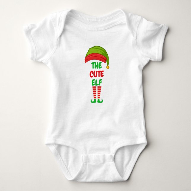 Der Niedliche Elf Baby Jersey Bodysuit Baby Strampler (Vorderseite)