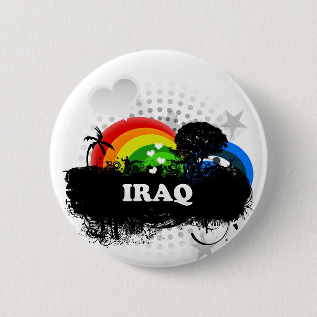 Der niedliche fruchtige Irak Button (Vorderseite)