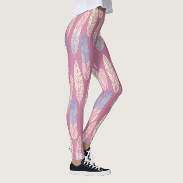 Der niedliche gefärbte boho Musterpastell versieht Leggings (Rechts)