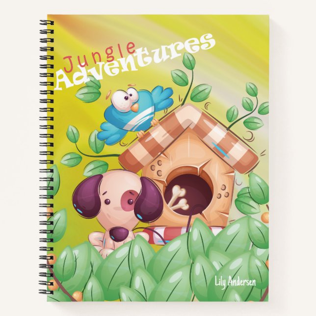Der Niedliche Hund für das Adventure-Notebook mit  Notizbuch (Vorderseite)