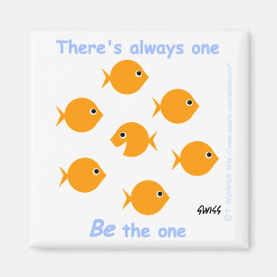 Der niedliche Inspirational Cartoon "dort ist Magnet