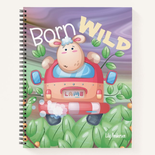 Der Niedliche Lamm des Adventure-Notebooks Notizbuch (Vorderseite)