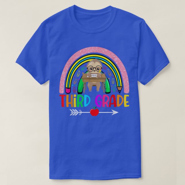 Der Niedliche Regenbogen der dritten Klasse geht z T-Shirt (Design vorne)