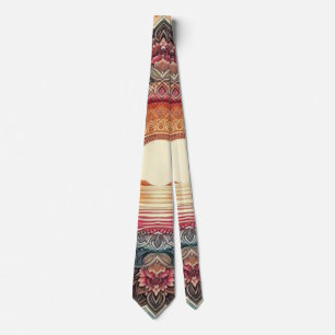 Der Niedliche Sonnenuntergang Ombre Neck Tie Krawatte