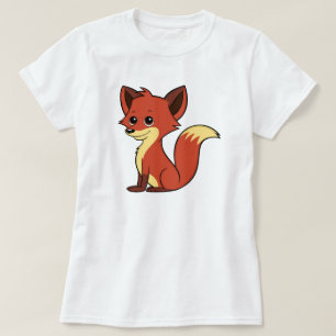Der niedliche T - Shirt Cartoonfox-Frauen
