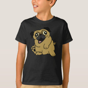 Der niedliche T - Shirt der Mops-Kinder
