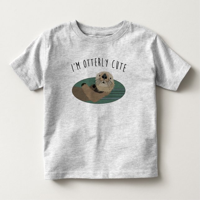 Der niedliche T - Shirt des Otter-Kleinkindes (Vorderseite)