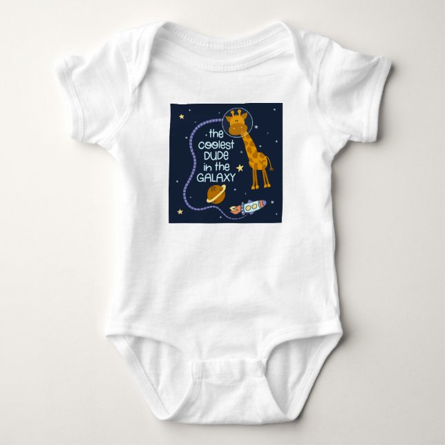 DER NIEDLICHE TYP IM GALAXY BABY BODYSUIT STRAMPLER (Vorderseite)