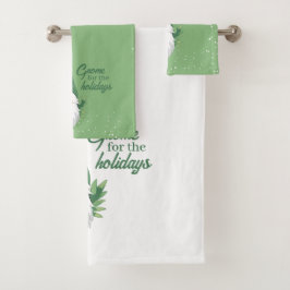 Der niedliche Weihnachtsmann für die Ferien Badhandtuch Set