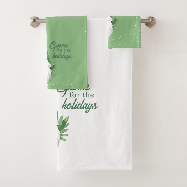 Der niedliche Weihnachtsmann für die Ferien Badhandtuch Set (Insitu)