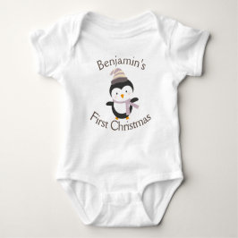 Der Niedliche Winterpinguin für das Baby Baby Strampler
