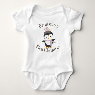 Der Niedliche Winterpinguin für das Baby Baby Strampler