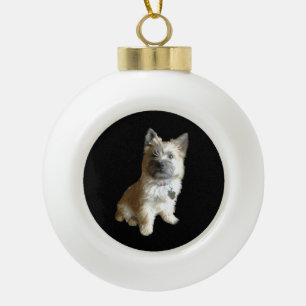 Der Niedlichste Cairn Terrier aller Zeiten! Niedli Keramik Kugel-Ornament