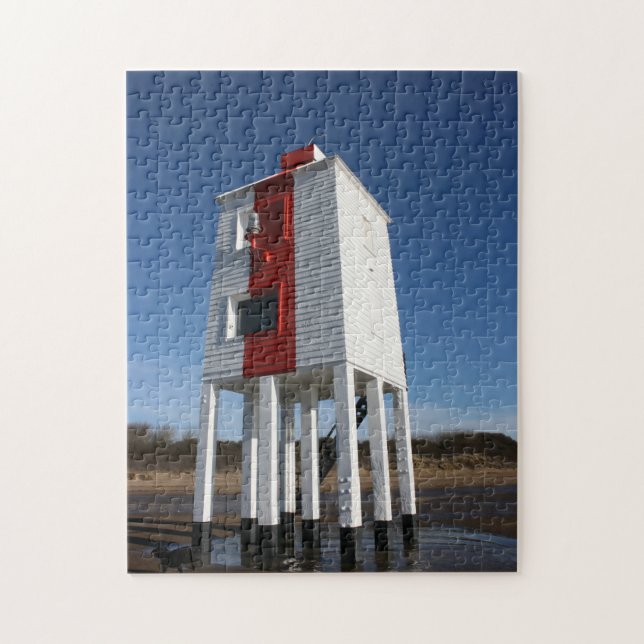 Der niedrige Leuchtturm, Burnham auf Meer, Puzzle (Vertikal)