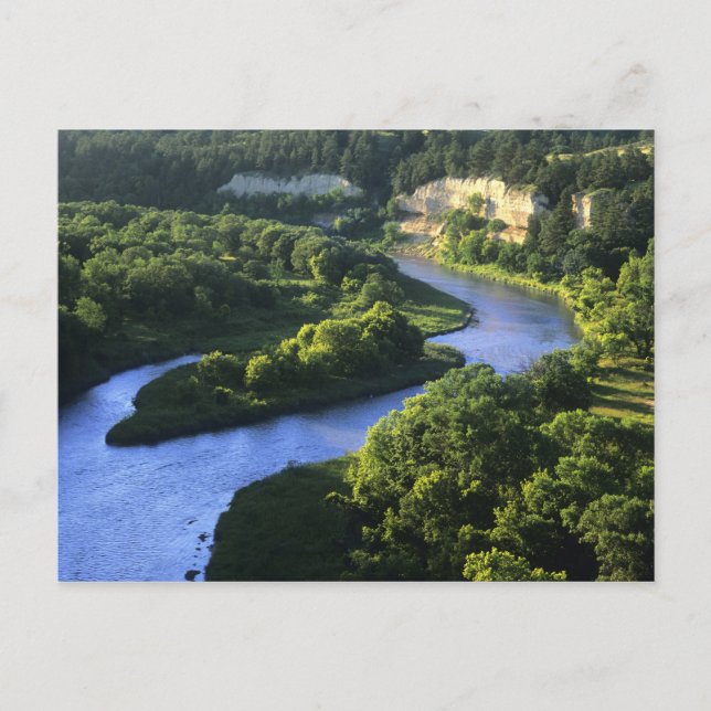 Der Niobrara-Fluss in der Nähe von Valentine Nebra Postkarte (Vorderseite)