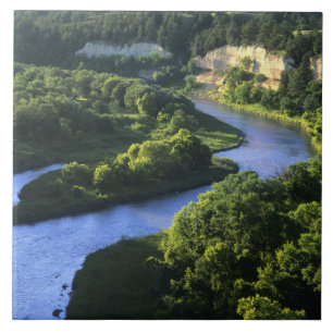 Der Niobrara-Fluss nahe Valentine Nebraska Fliese
