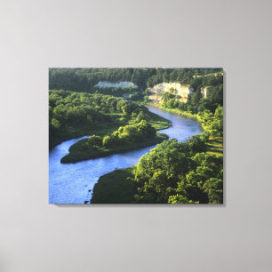 Der Niobrara-Fluss nahe Valentine Nebraska Leinwanddruck