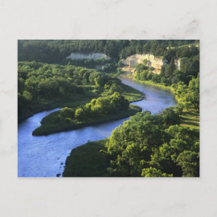 Der Niobrara-Fluss nahe Valentine Nebraska Postkarte