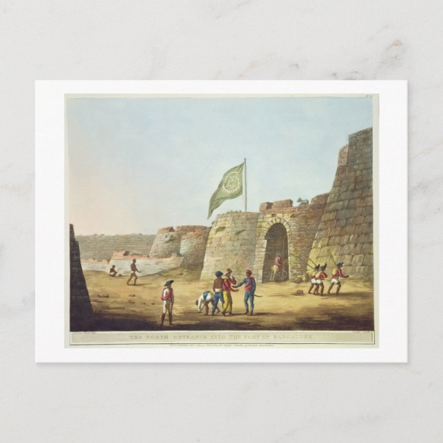 Der Nordeingang ins Fort von Bangalore, pla Postkarte (Vorderseite)