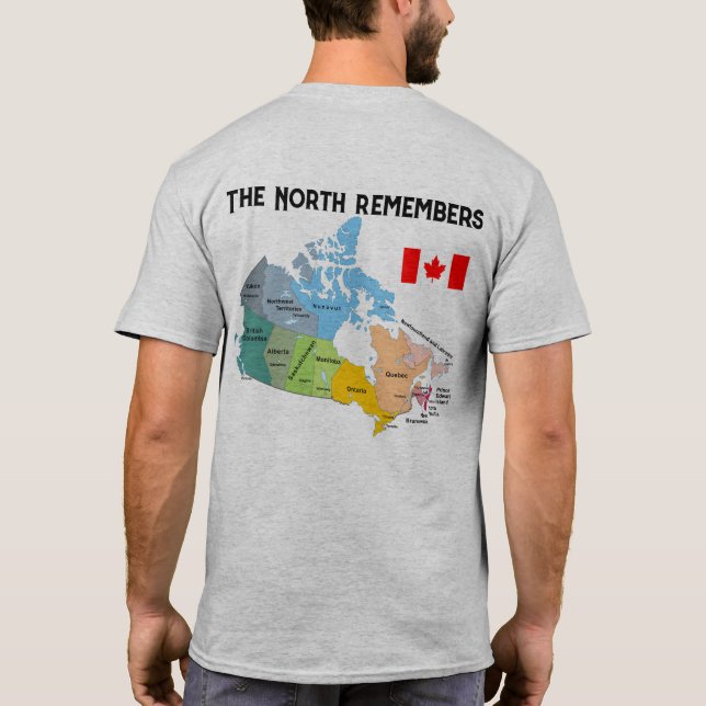 Der Norden erinnert sich T-Shirt (Rückseite)
