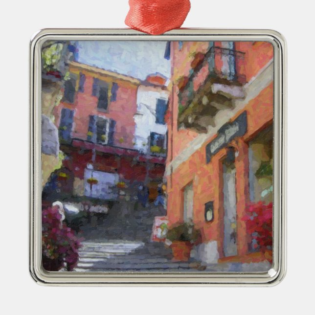 Der Norden von Italien-Verzierungen Silbernes Ornament (Vorne)