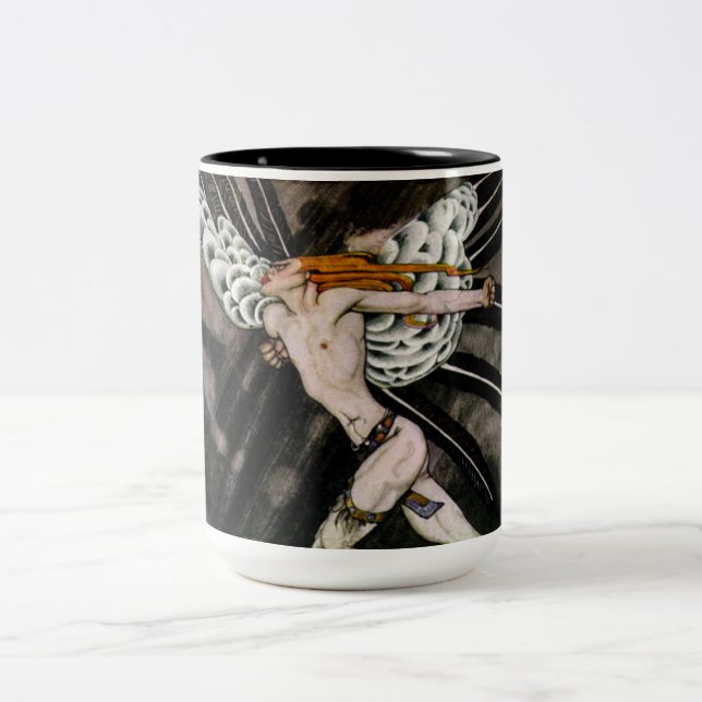 Der Nordwind Zweifarbige Tasse (Mittel)
