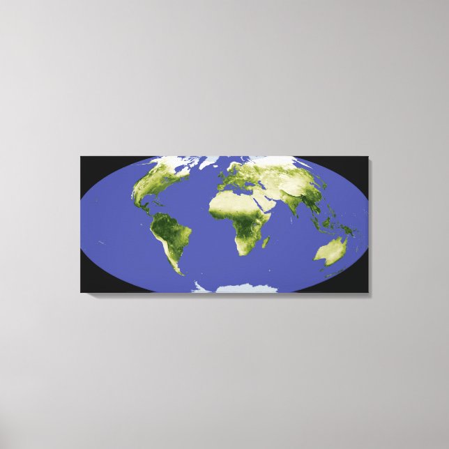 Der normierte Index für Unterschiedsvegetation Leinwanddruck (Vorderseite)