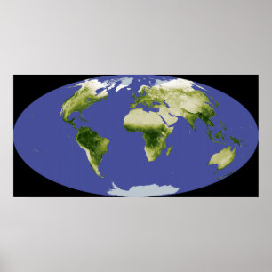 Der normierte Index für Unterschiedsvegetation Poster