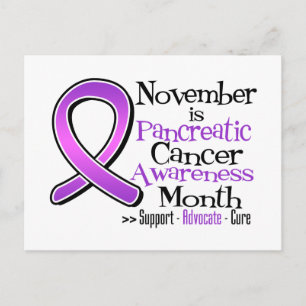 Der November ist der Monat des Bauchspeicheldrüsen Postkarte