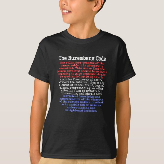 Der Nürnberger Code Red White & Blue T - Shirt (Vorderseite)