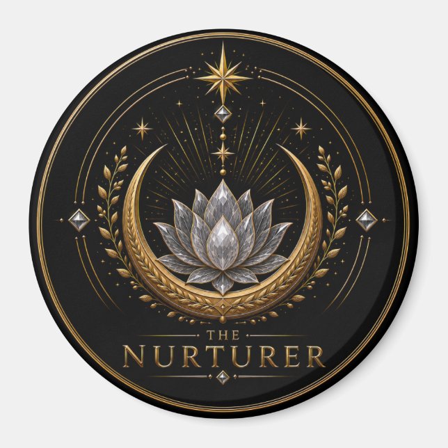 Der Nurturer Krebs Archetyp Kreis Magnet (Vorne)