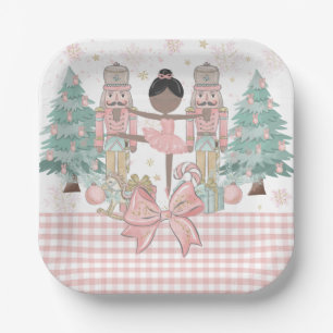 Der Nussknacker Ballett Pastell Rosa Weihnachten Pappteller