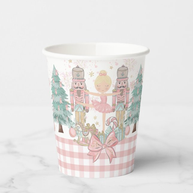 Der Nussknacker Ballett Pastellrosa Weihnachten Bl Pappbecher (Links)