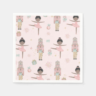 Der Nussknacker Pink Christmas Ballett 1. Geburtst Serviette
