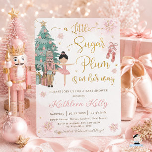 Der Nussknacker Winter Wonderland Mädchen Baby Sho Einladung