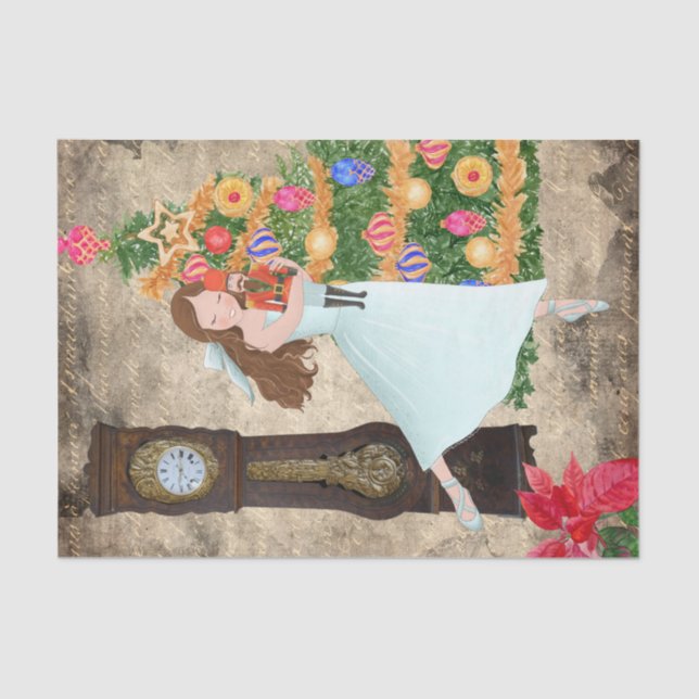 Der Nutcracker Clara Act I Christmas Eve Seidenpapier (Vorderseite)