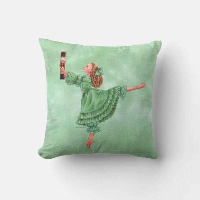 Der Nutcracker Clara Pillow Green Kissen (Vorderseite)
