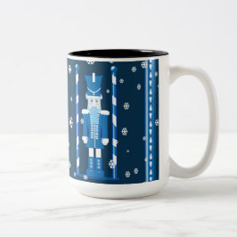 Der Nutcracker in Blau Zweifarbige Tasse