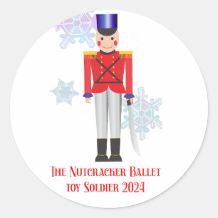 Der Nutcracker Toy Soldier 2024 Runder Aufkleber
