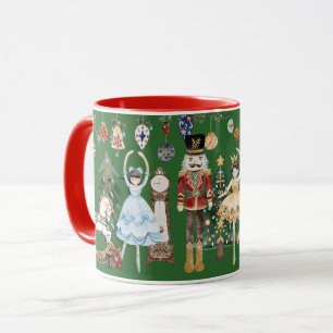 Der Nutcracker Weihnachts Grün Rot Tasse