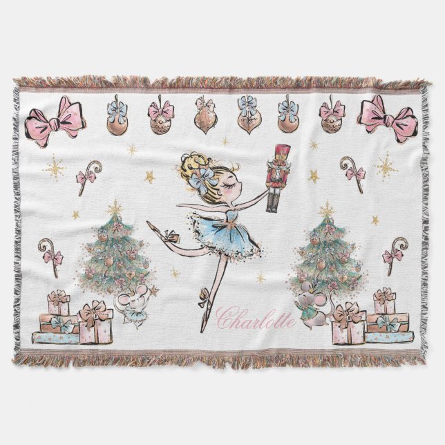 Der Nutcracker Weihnachtsballspiel Baby Girl The Decke (Vorderseite)