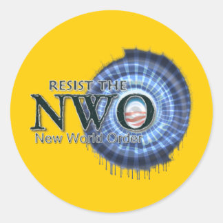 Der NWO widerstehen Runder Aufkleber